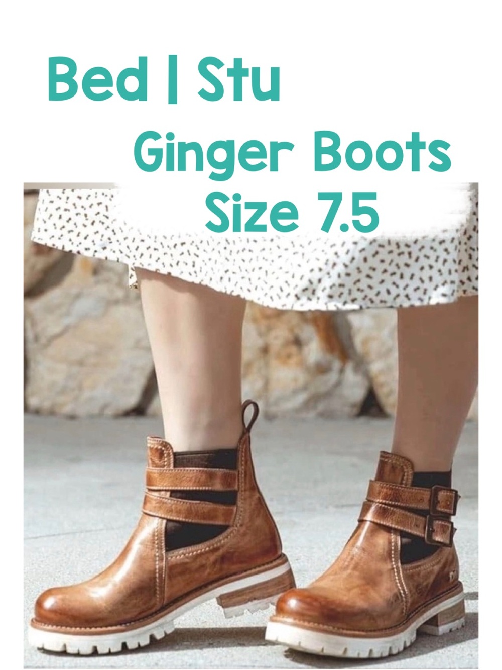 Bed Stu, 7.5, Ginger Boots in Rustic Tan, QUALITY, Style & Comfort , NEW in BOX!